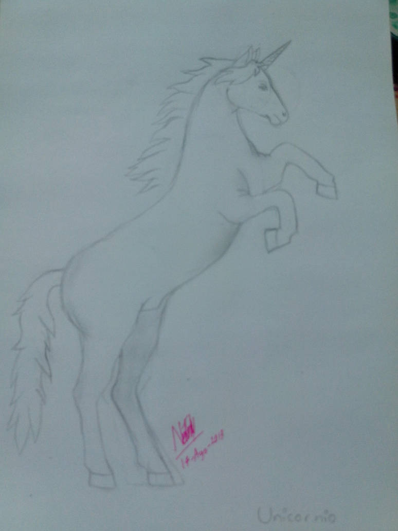 Dibujo A Lapiz Unicornio By Linkgirlog On Deviantart