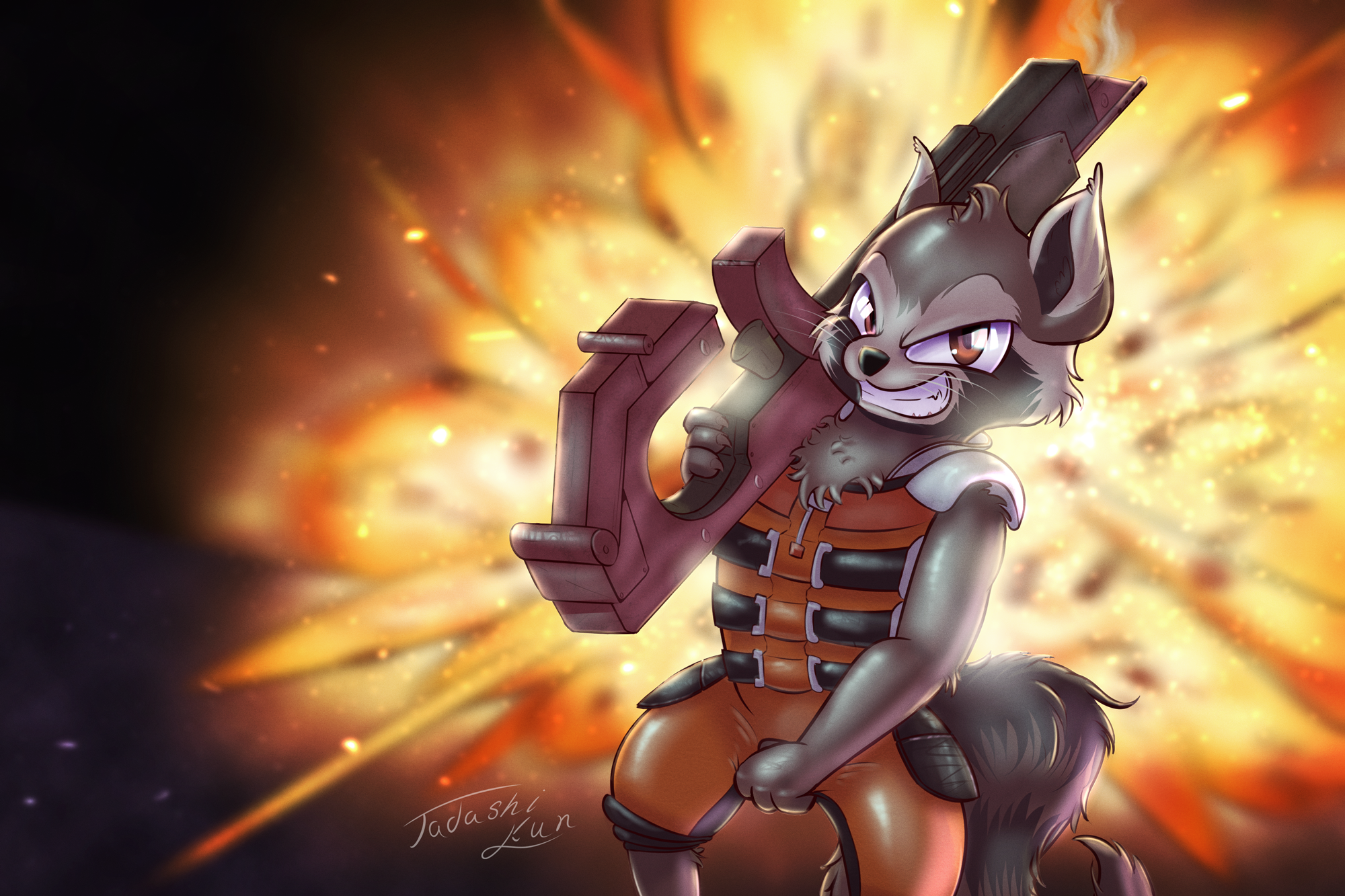 Rocket Raccoon by Tadashi--kun