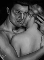 Kaidan Alenko and Shepard by Sylianna84