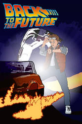 Movie Poster Illustrations: Back to the Future by Vigorousjammer