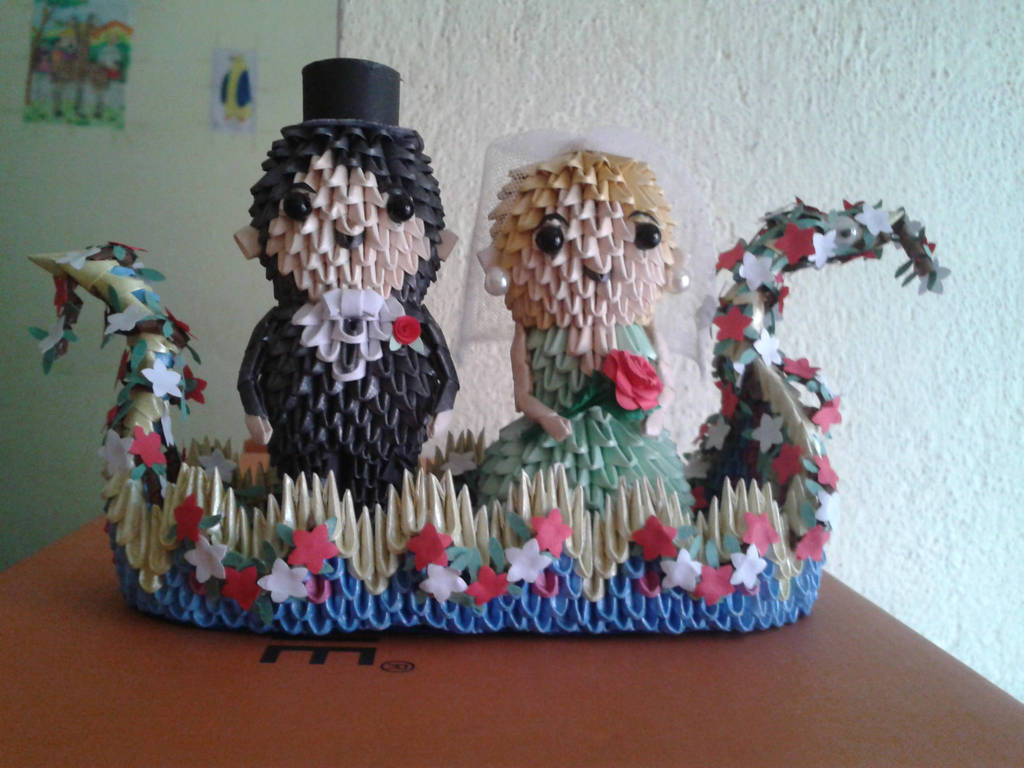 Origami Bride And Groom 1 By Sunitapatnaik On Deviantart Origami Bride And Groom 1 By Sunitapatnaik