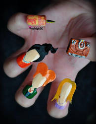 Hocus Pocus Nail Art by KayleighOC