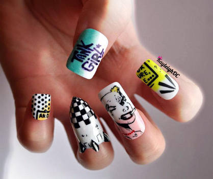 Tank Girl Nail Art by KayleighOC