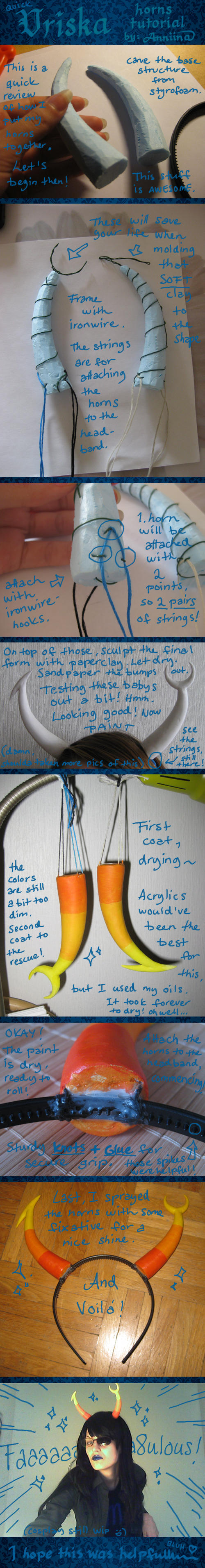 Vriska horns tutorial by Anniina85