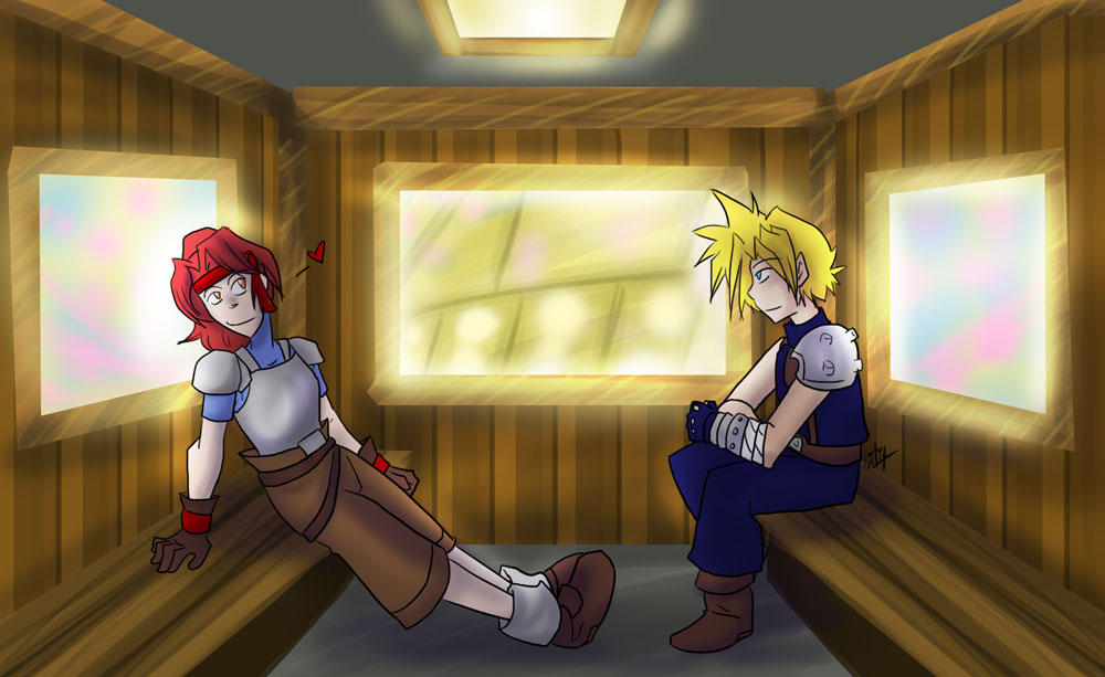 FF7 - Jessie and Cloud Date by liliy