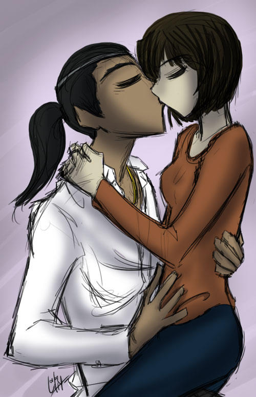 Yakuza - Makoto and Majima by liliy
