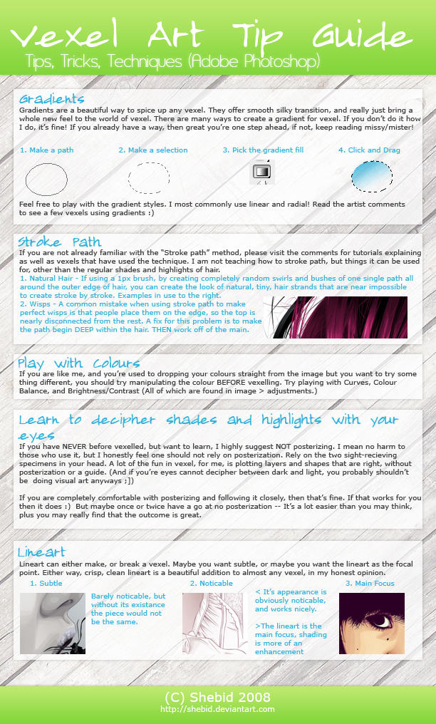 Vexel Art Tip Guide by shebid