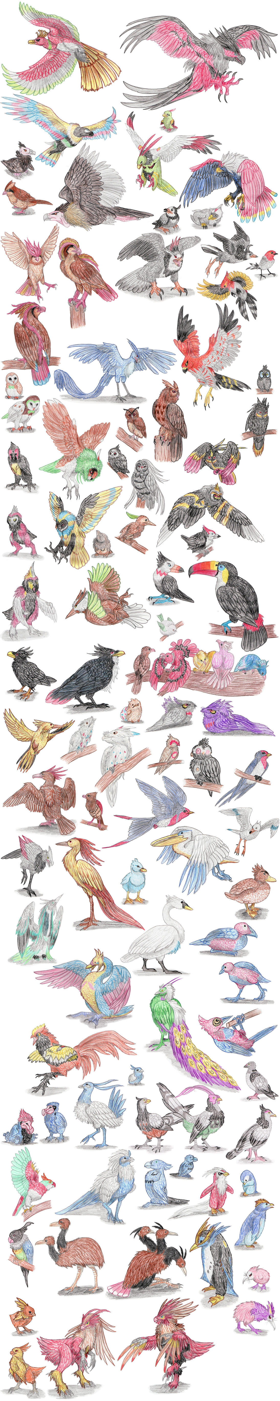 Bird Pokemon by DragonlordRynn