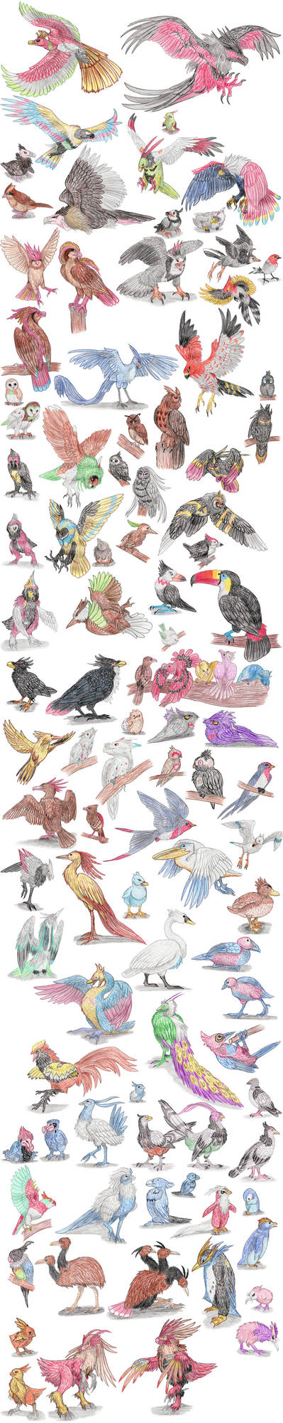 Bird Pokemon by DragonlordRynn