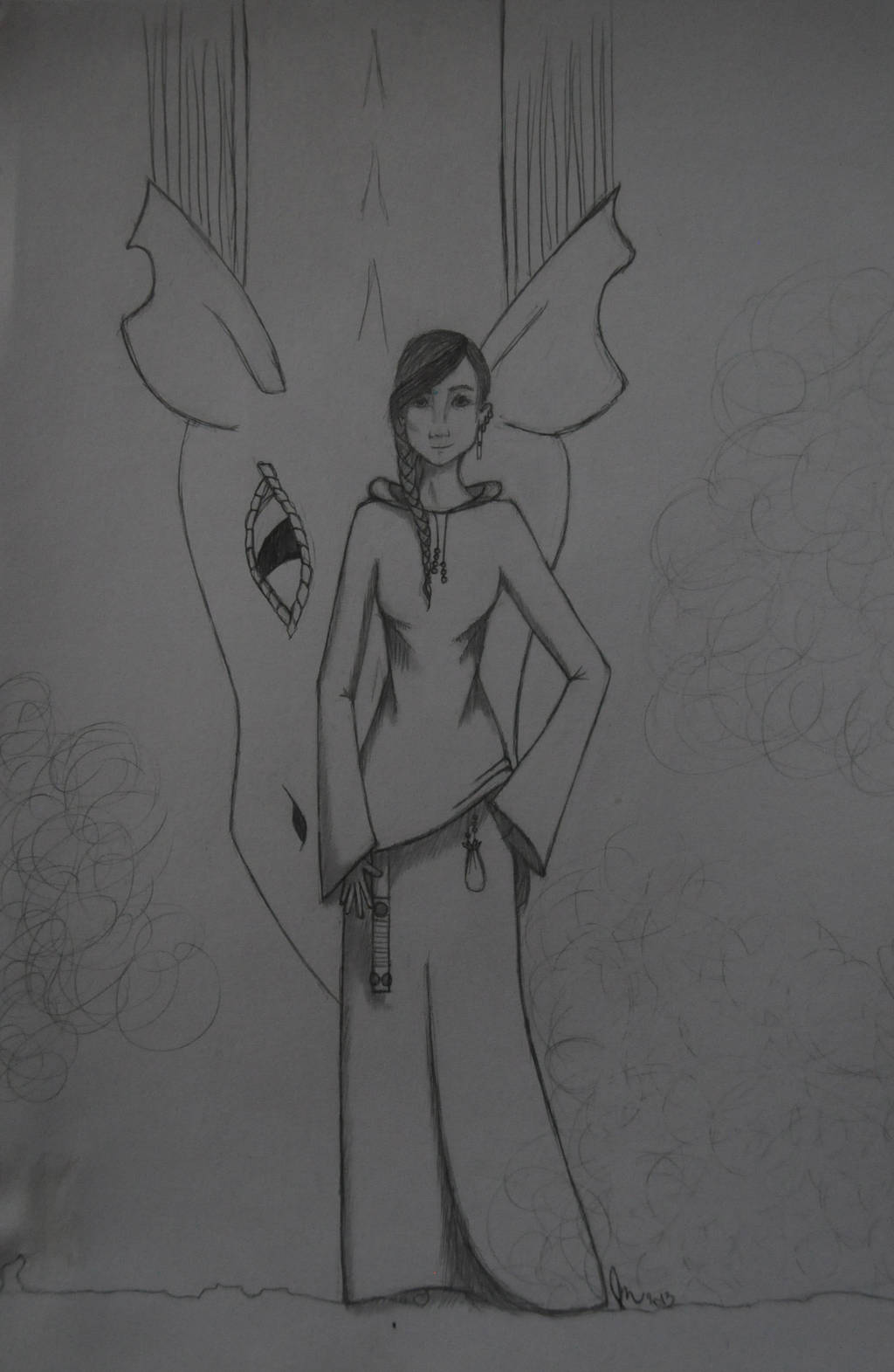 OC: The One Who Wander Alone by WhiteDemonClaw
