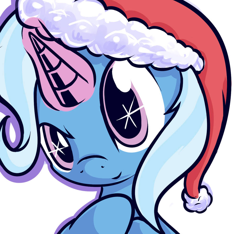 trixie_with_christmas_hat_by_magician_ho