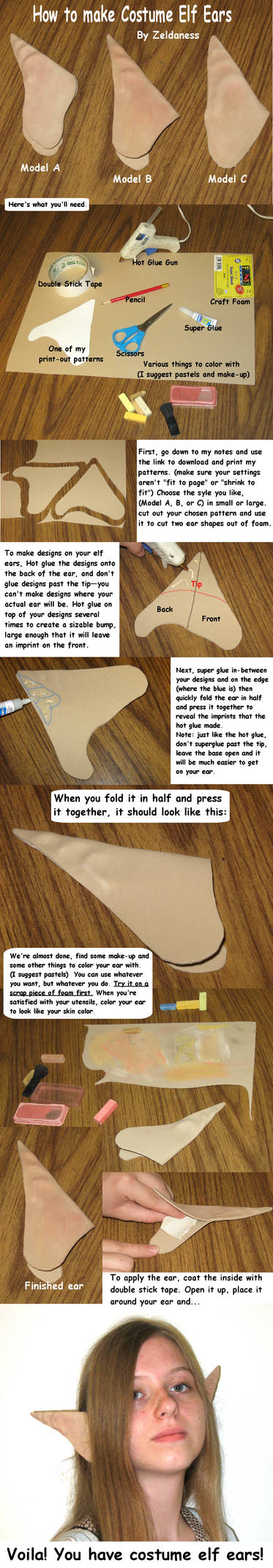 How to Make Costume Elf Ears by Zeldaness