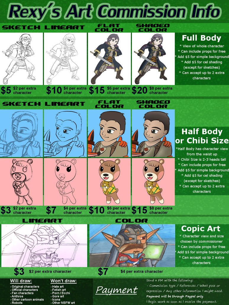 Rexy's Commission Information by freqrexy