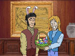 Easter Fanart Exchange: Wolf at Weston Court by jay042