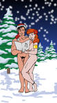 Kaza and Gwenna Christmas Choir by jay042