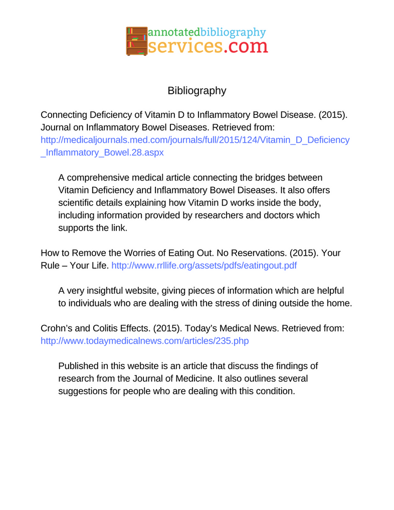 How To Do An Annotated Bibliography Of A Website A Complete