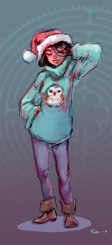 80s fuzzy winter doodle by Pika-la-Cynique