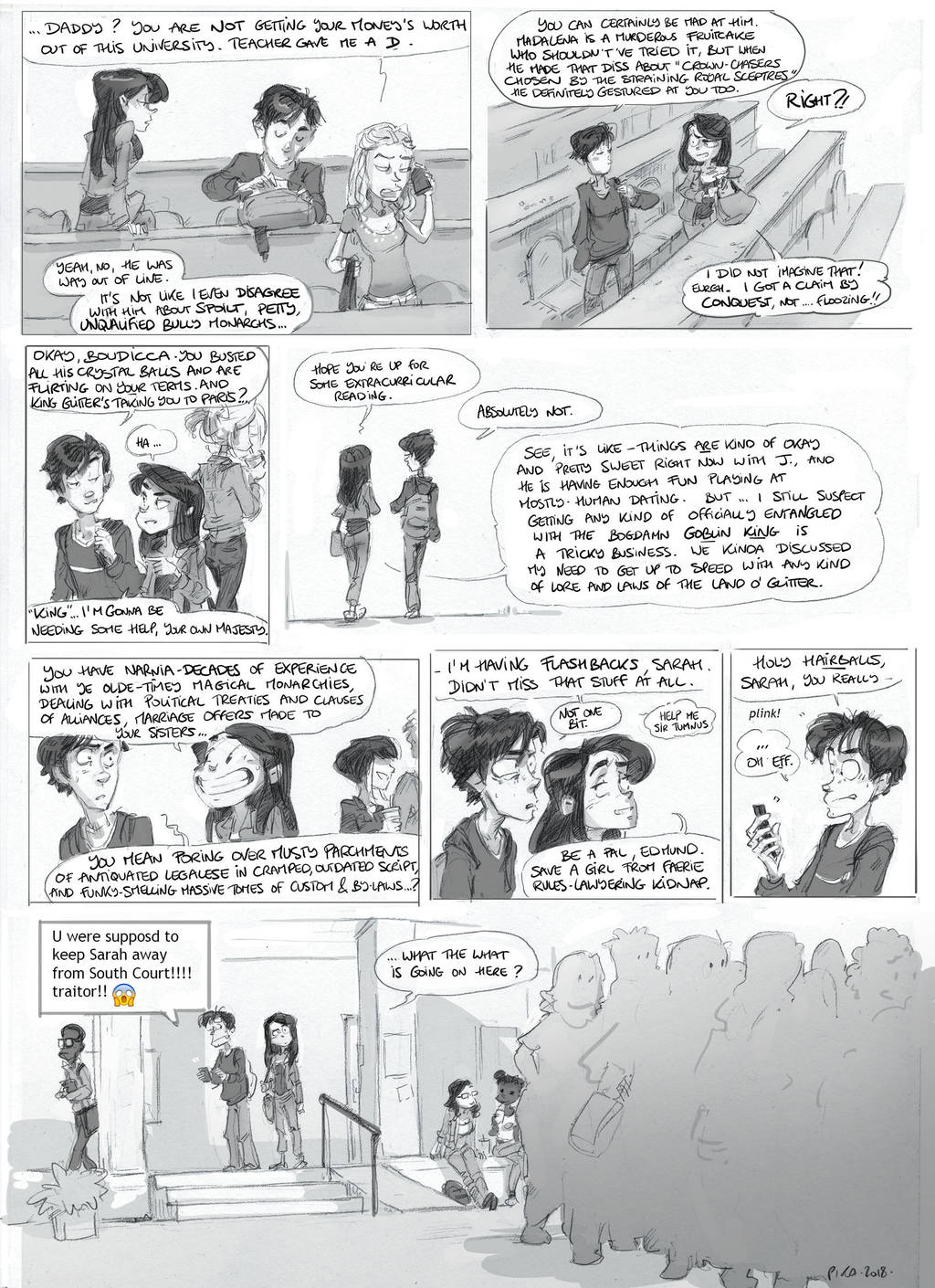 GND 316 - Small print, handwrit in Gothic Cursive by Pika-la-Cynique