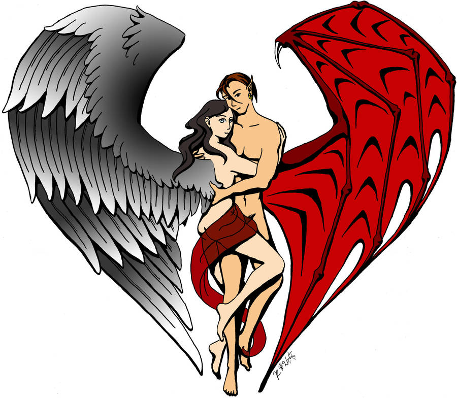 Winged Lovers by RachelHWhite
