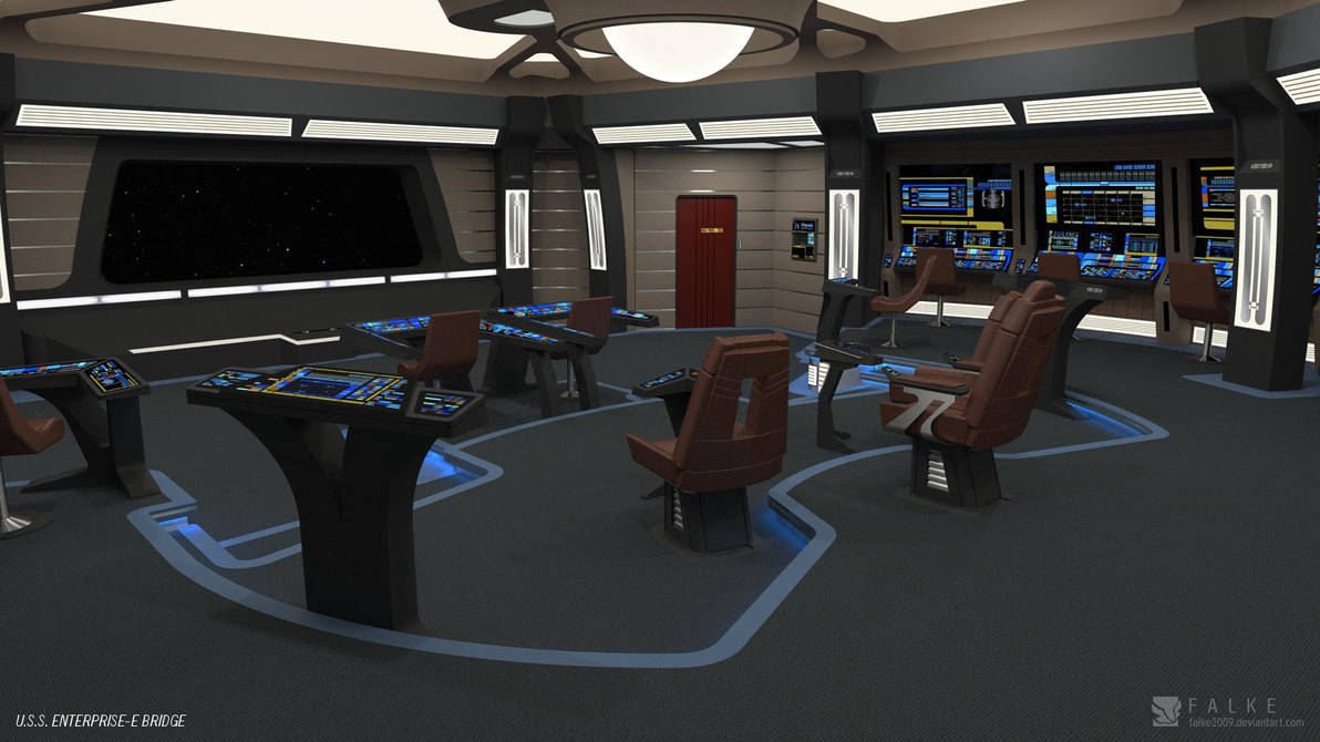 U.S.S. EnterpriseE Bridge (Render 2) by falke2009 on DeviantArt