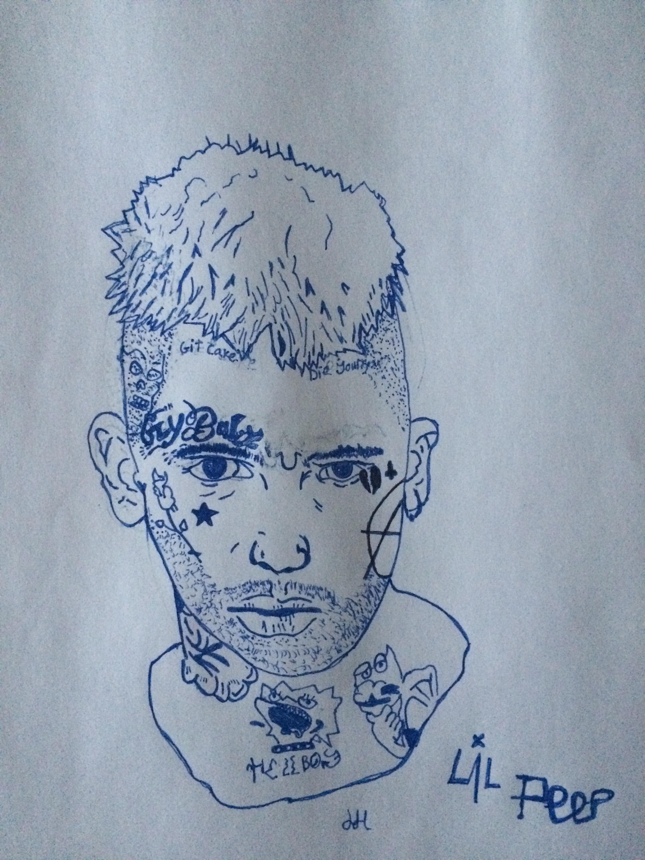 lil peep drawing pencil lil peep drawing pencil