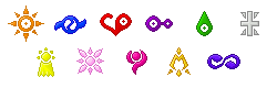 Digimon Crests by L-mon