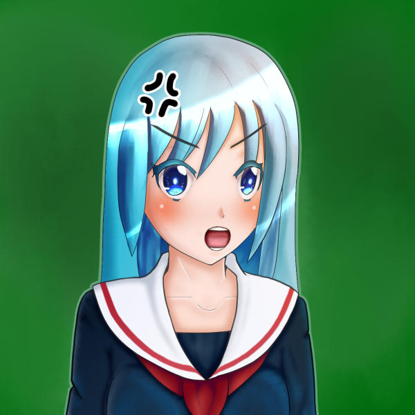 Practice: A girl. #1-2nd-Anger (20 July 2018) by khaospedia