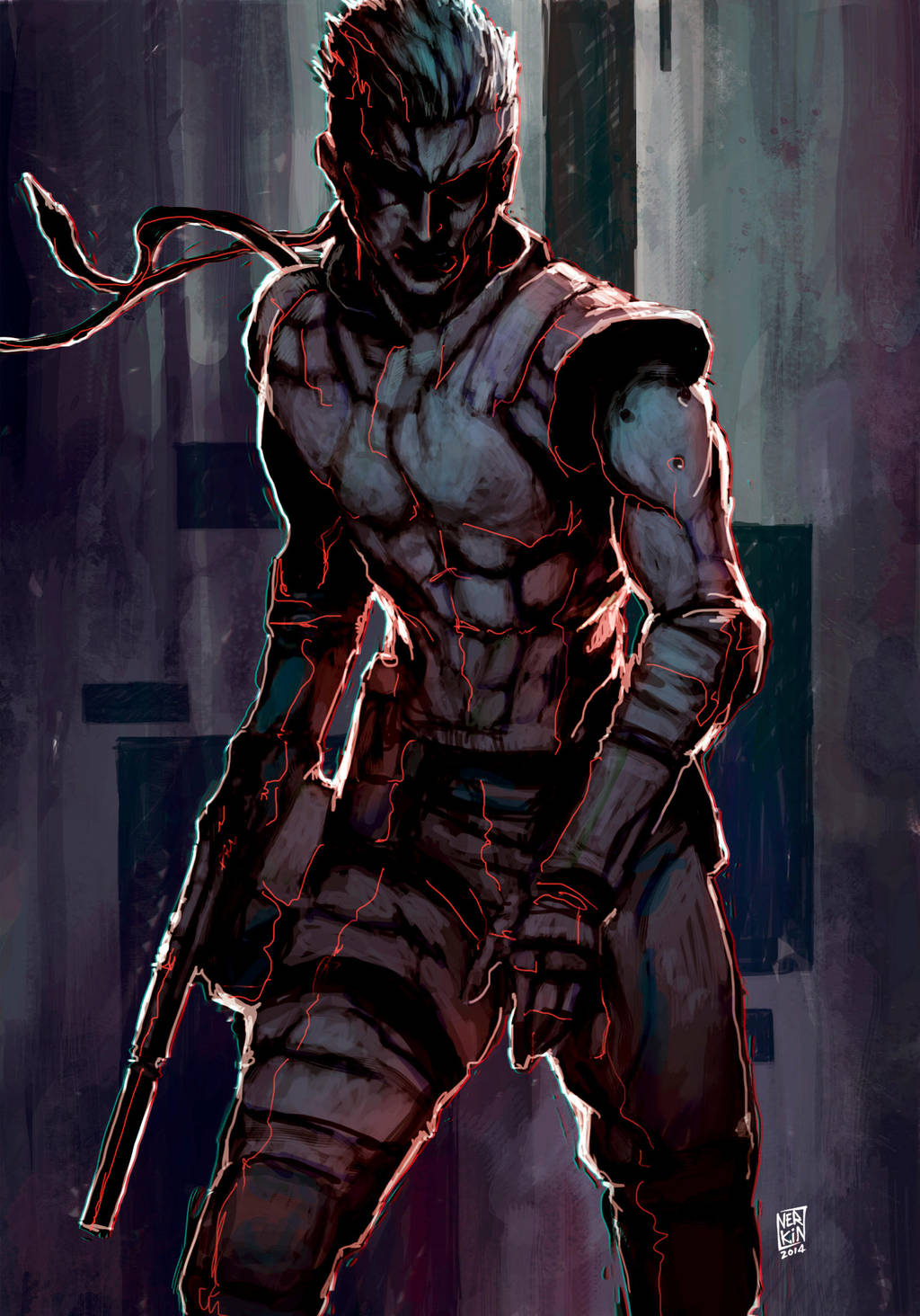 Solid Snake by Nerkin