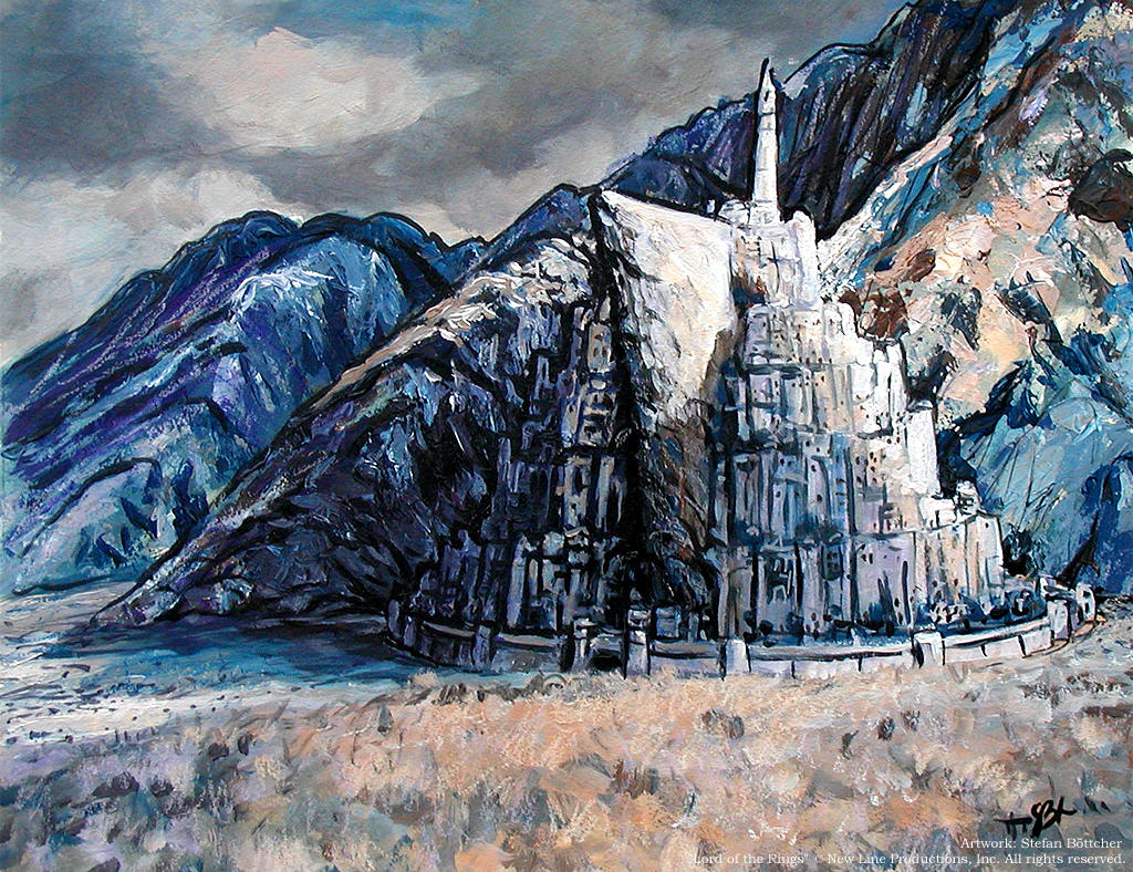 Minas Tirith by Art-deWhill