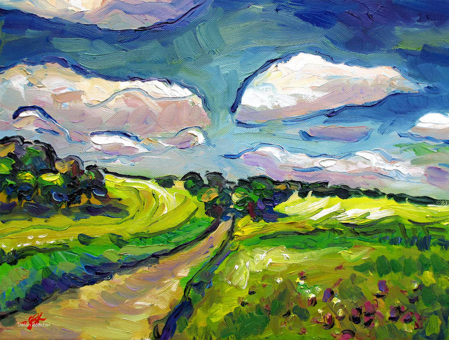 Yellow Fields by Art-deWhill