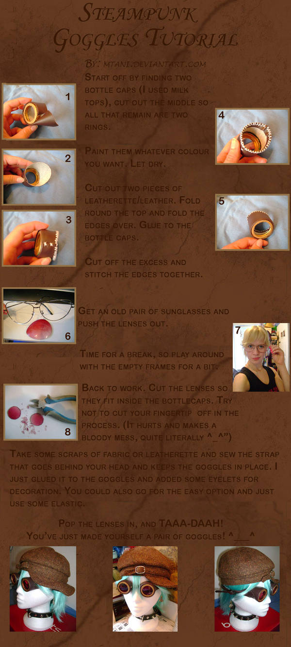 Steampunk Goggles Tutorial by mtani