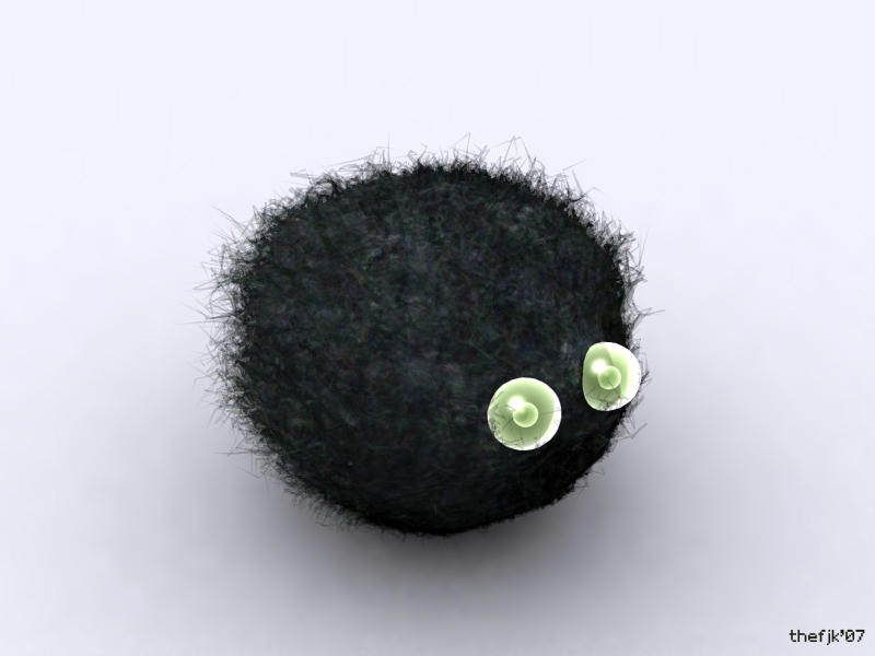 Cute Hairball by thefjk