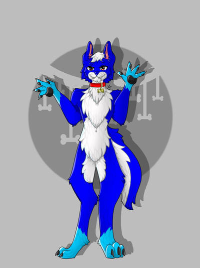Blue wolf furry by xXFireTearsXx on DeviantArt
