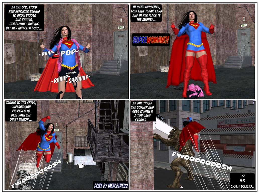 Lois Lane becomes SuperWoman in Park -IRAY- 1d by mercblue22 on DeviantArt