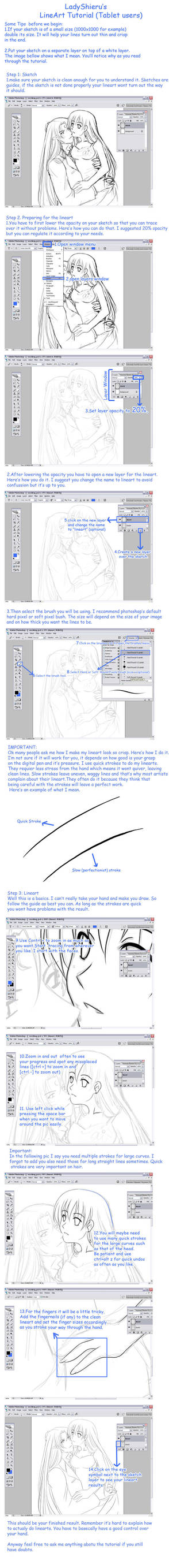 Lineart Tutorial by Nardhwen