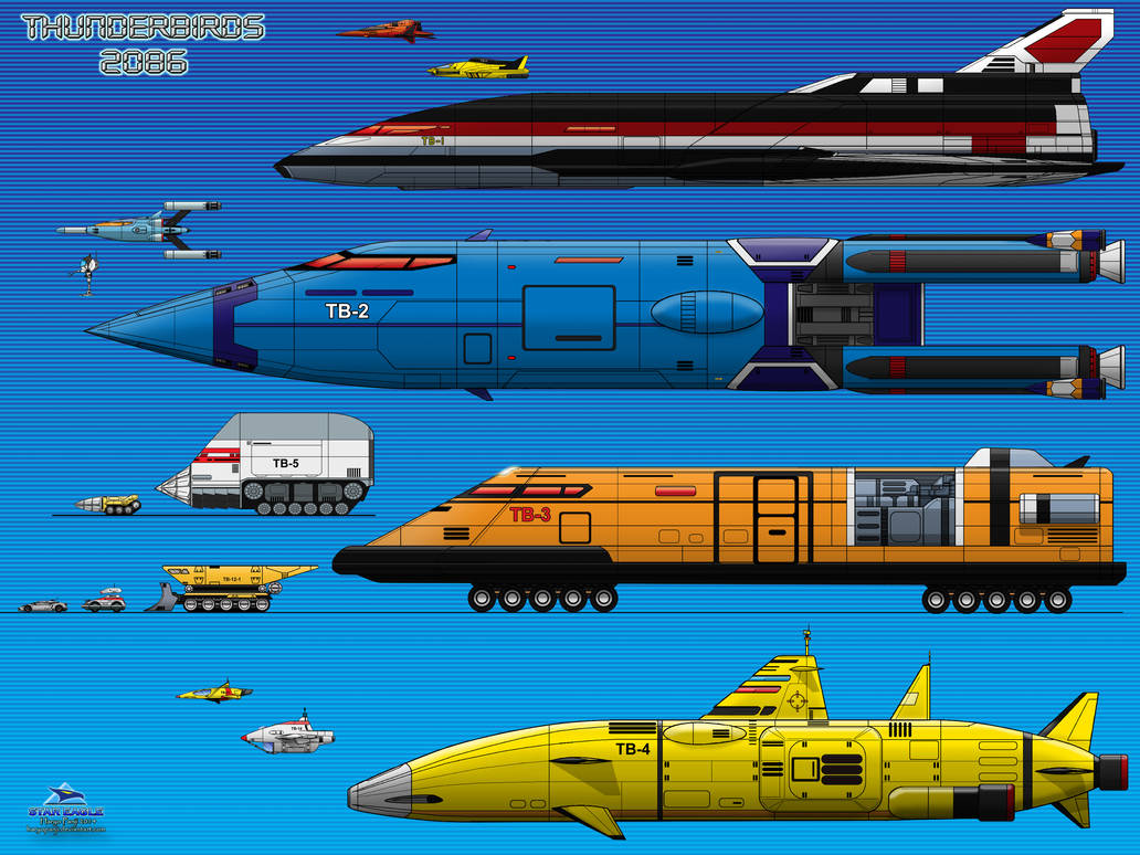 Thunderbirds 2086 Vehicles by haryopanji ...