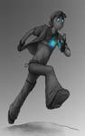 GraySketch: The Miner by 13blackdragons