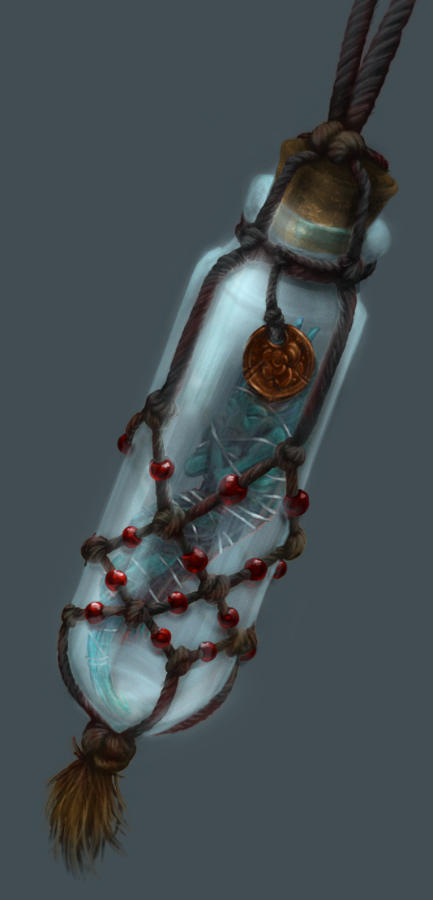 DnD - Bottled Dead Sprite Trinket by 13blackdragons