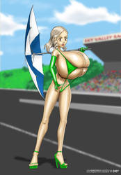 Race Girl at the track by Angered-Icon