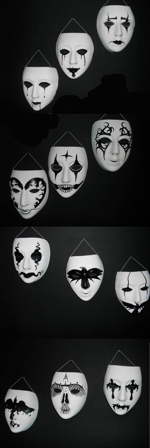 Crow masks by PsychoSlaughterman