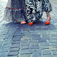 TATOO, RED SHOES AND FEET by cetrobo