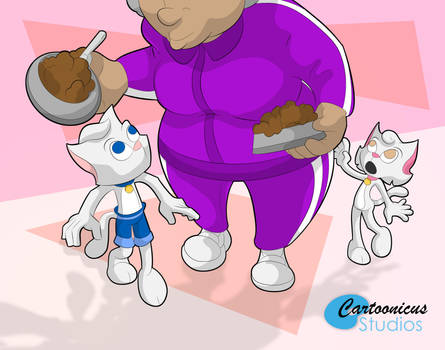 Feeding Time - Anthro Challenge 158 by Cartoonicus