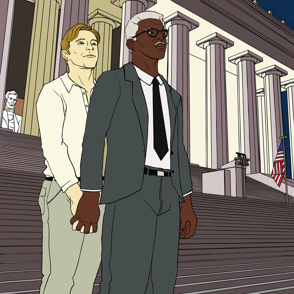 Bayard Rustin + Walter Naegle by MeteoDesigns