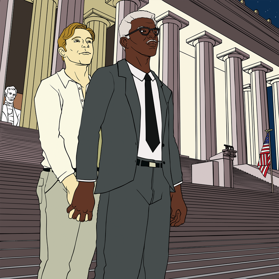 Bayard Rustin + Walter Naegle by MeteoDesigns