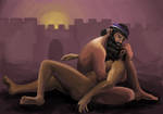 The Death of Enkidu by MeteoDesigns