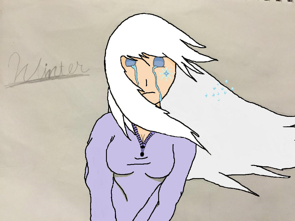 cute crying anime girl