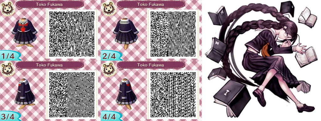 ACNL QR Code 30 - Touko Fukawa by Plucky-Nova on DeviantArt