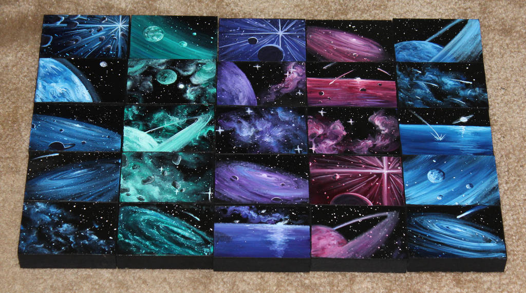 Mini Artomat Spacescapes 1026-1050 by crazycolleeny