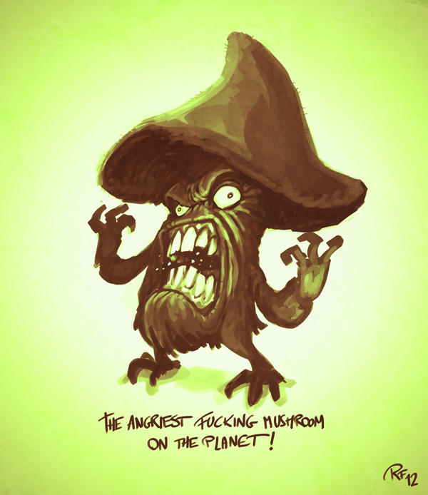 Day01: The Angriest Mushroom by BluntieDK