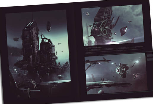 Police State - Worldview Art Book spread preview by JamesLedgerConcepts